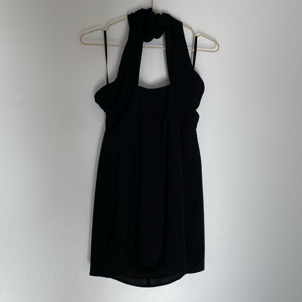 Superdown | Black Halter Dress Large